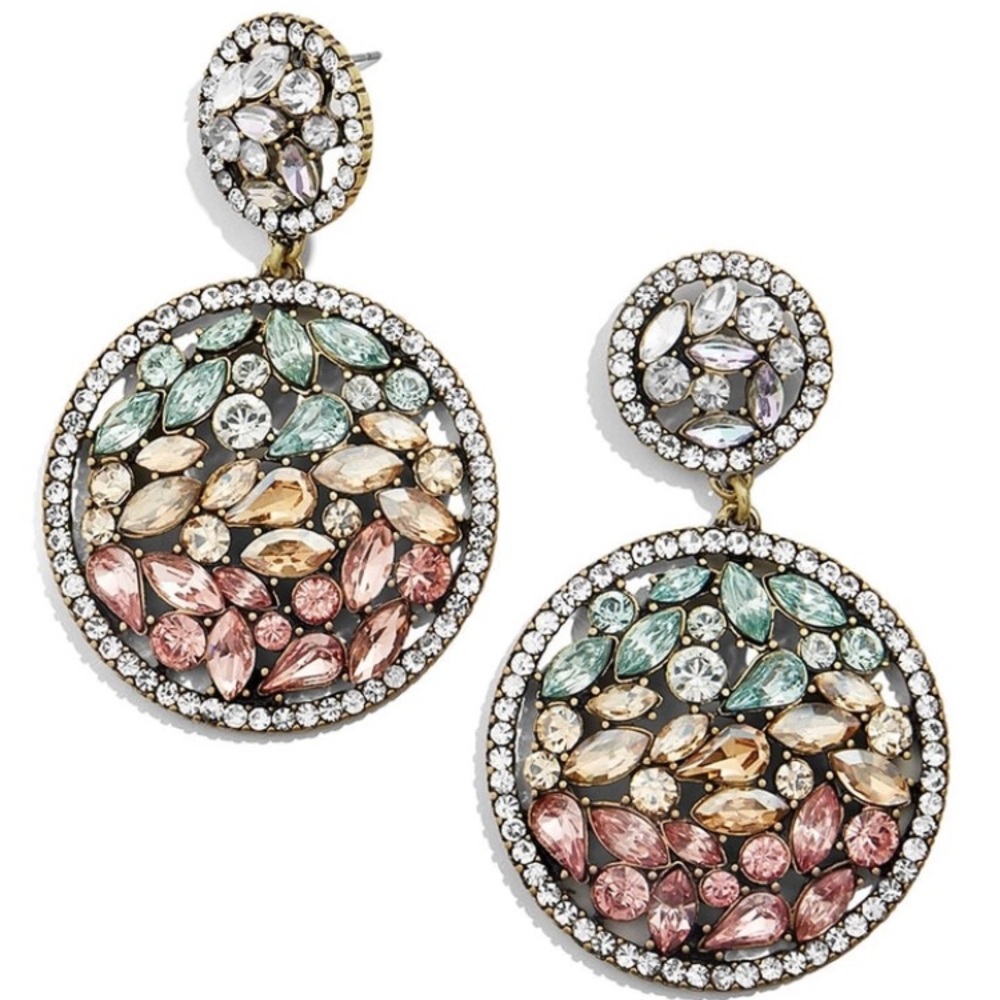 Elegant Multicolor Crystal Earrings